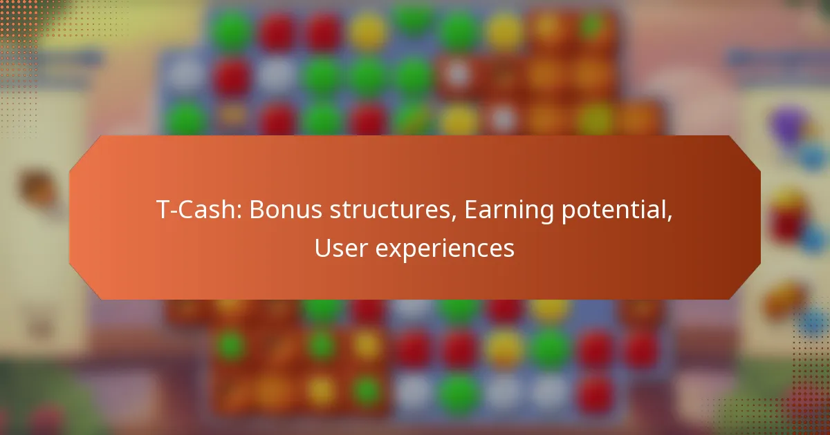 T-Cash: Bonus structures, Earning potential, User experiences