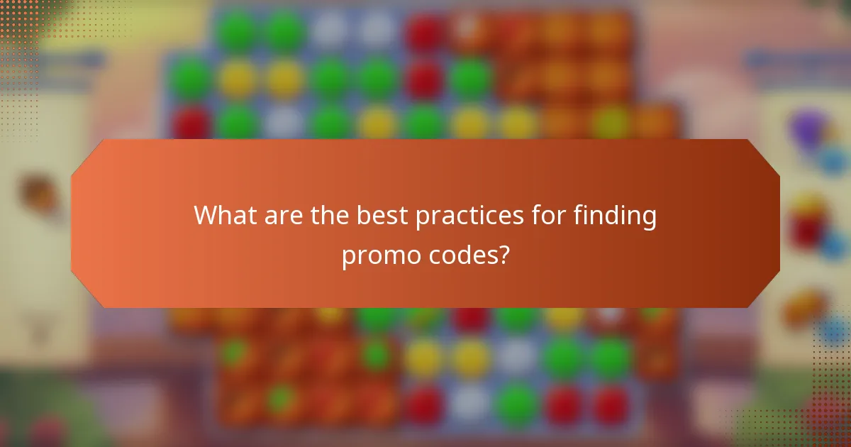 What are the best practices for finding promo codes?