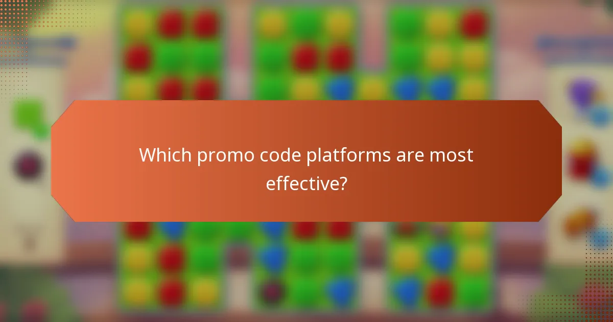 Which promo code platforms are most effective?